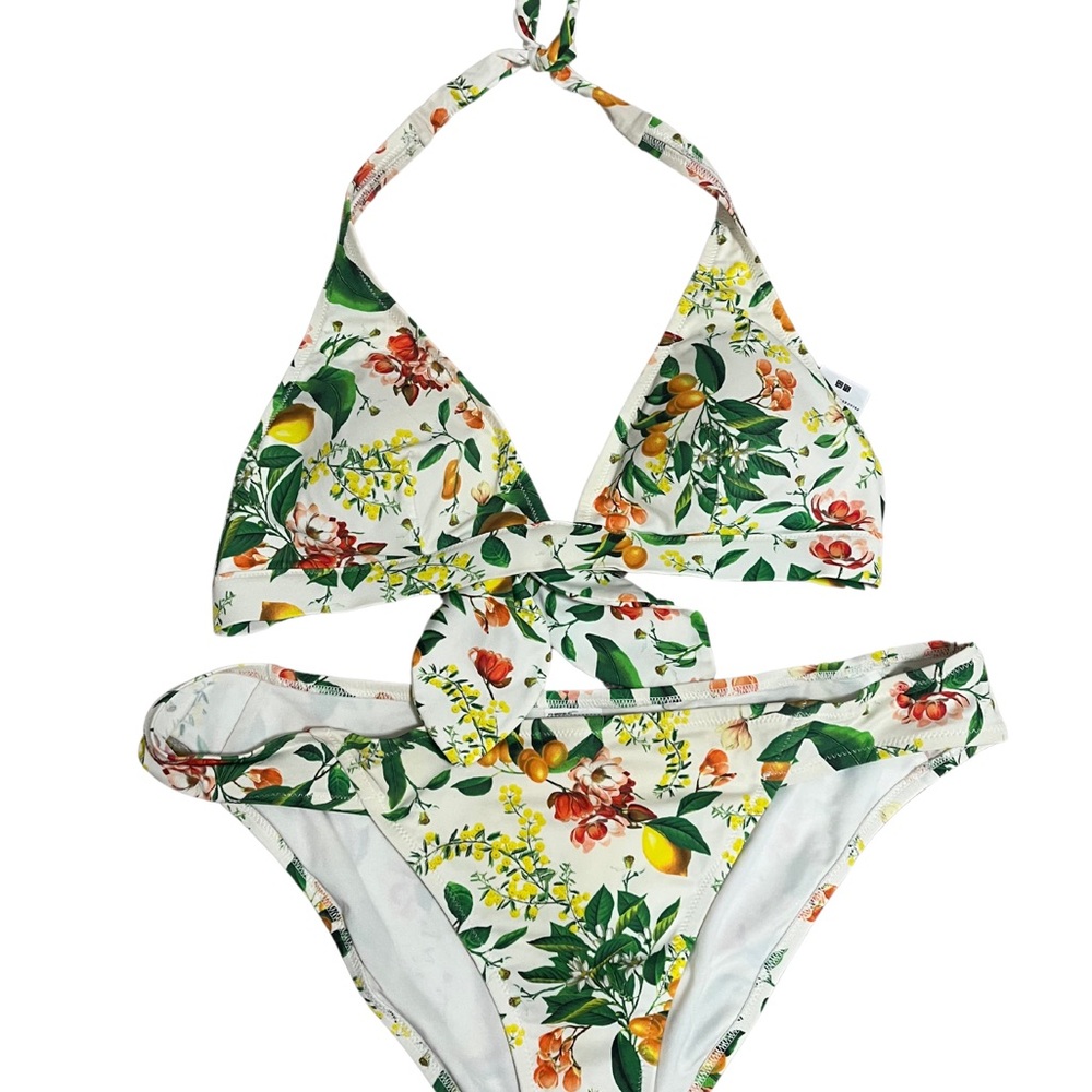 Uniqlo for Princess Tam Tam Citrus Floral Bikini- size M top/L bottom
